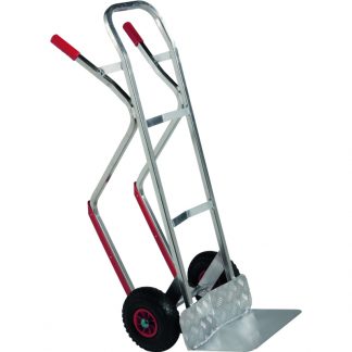 Carrello in alluminio porta sacchi bidoni e bombole