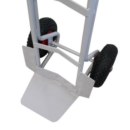Carrello in alluminio a doppia spalla ruote pneumatiche pala di carico