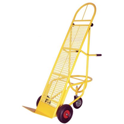 Carrelli ortofrutta altezza regolabile con rete ruote pneumatiche