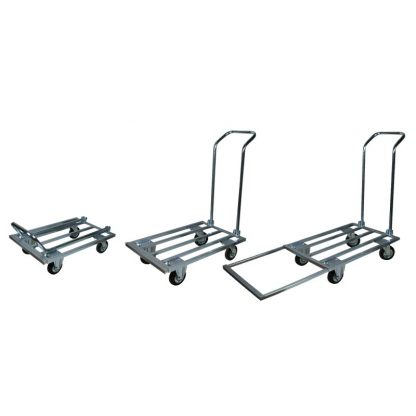 Carrelli pianale allungabile zincato con manico pieghevole maxi