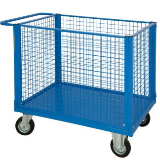 Carrelli pianale con 4 sponde in rete