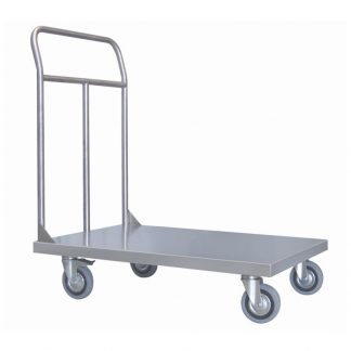 Carrelli pianale acciaio alimentare AISI 304 lamiera 15/10