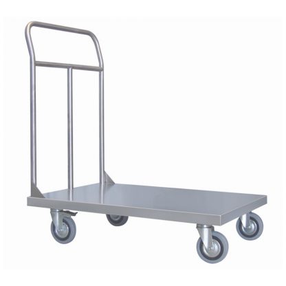 Carrelli pianale acciaio alimentare AISI 304 lamiera 15/10