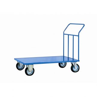 Carrelli pianale ruote elastic 2 ruote fisse 2 girevoli con freno
