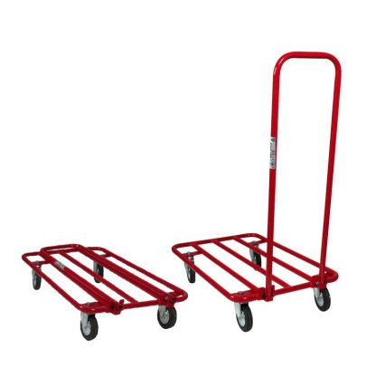 Carrelli pianale in tubolare con manico pieghevole maxi da retro