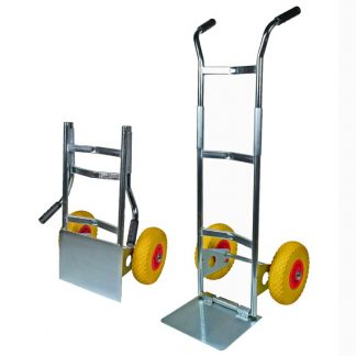 Carrello pieghevole zincato ruote antiforatura