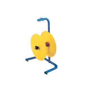 Carrello portabobine smontabile per reggia plastica