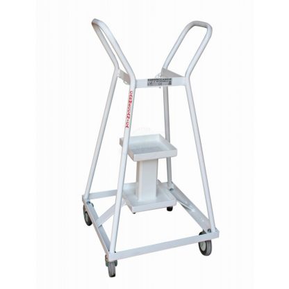 Carrelli portabombole ambienti sanitari 4 ruote gommate 5/7 litri