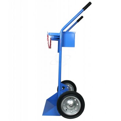 Carrelli portabombole biposto con cassetta 40/50 litri