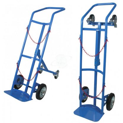 Carrelli Portabombole 40/50 litri trasformabile ruote freno