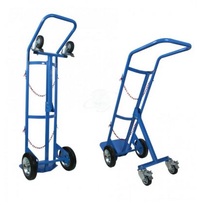 Carrelli Portabombole 40/50 litri trasformabile ruote freno