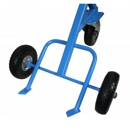 Carrelli portafusti 300 litri con ruote semipiene particolare