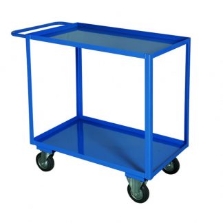 Carrelli portatutto lamiera 500 x 800 2 vasche 2 ruote fisse 2 girevoli