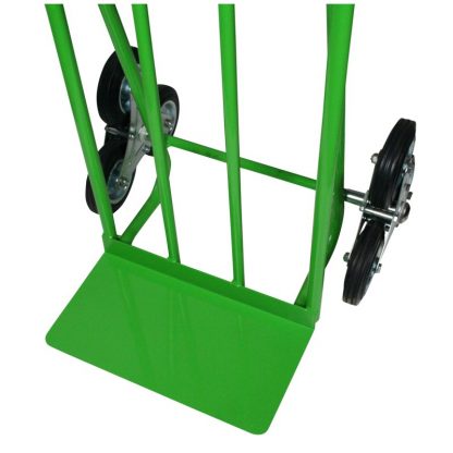 Carrelli saliscale 6 ruote con particolare pala carico