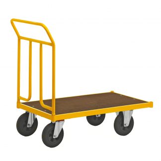 Carrello a pianale verniciato a polvere giallo KM144500