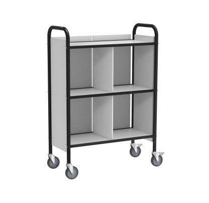 Carrello archivio per documenti KM158-S pannellato nero