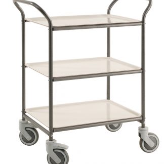 Carrello di servizio semplice e pratico con 3 ripiani KM1620-AV