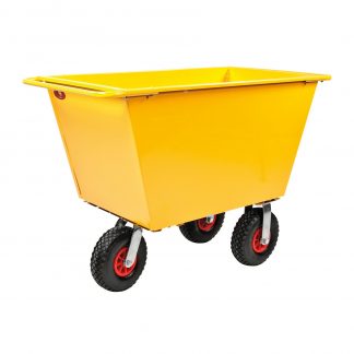Carrello per rifiuti in lamiera metallica spessa rivestitaKM143175