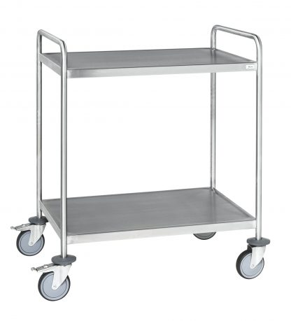 Carrello pianale acciaio 2 ripiani KM60354MRM saldato