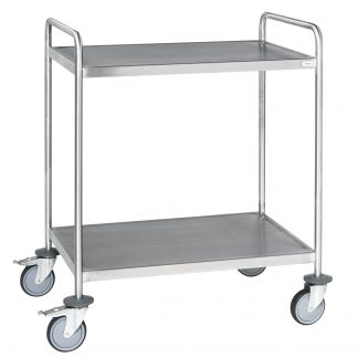 Carrello pianale acciaio 2 ripiani KM60367MRM saldato