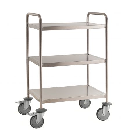Carrello pianale acciaio 3 ripiani KM60355MRM saldato