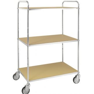 Carrello pianale con tre ripiani ruote girevoli KM4123-ESDB