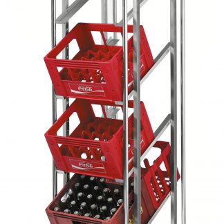 Carrello porta contenitore per 4 cassette acqua/birra KM165DK