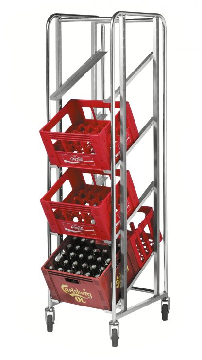 Carrello porta contenitore per 4 cassette acqua/birra KM165DK