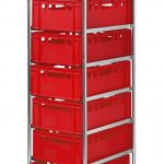 Carrello porta contenitore per 8 EUR contenitori KM164