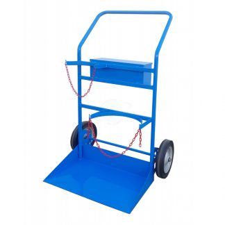 Carrello Portabombole ossigeno-propano con cassetta con maniglione 014D.01