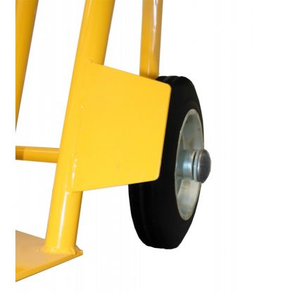 Carrelli per corrieri spalla curva ruote gomma piena particolare alette protezione