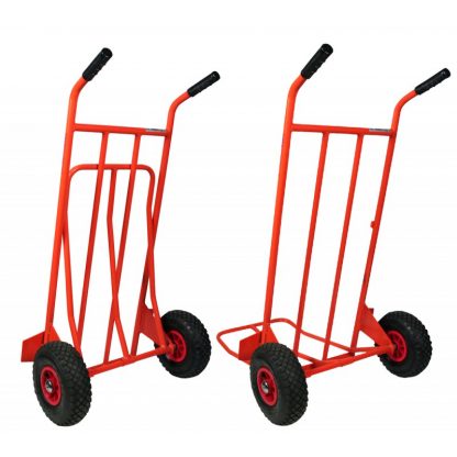 Carrelli portabagagli portasacchi leggero pedana ribaltabile ruote pneumatiche perticolare