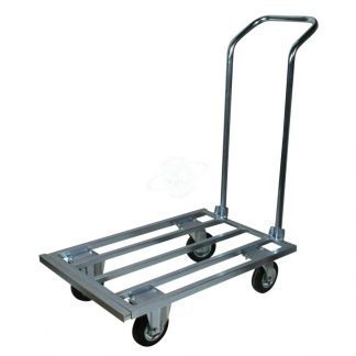 Carrello a pianale allungabile in acciaio alimentare AISI 304