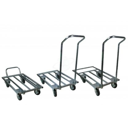 Carrello a pianale allungabile in acciaio alimentare AISI 304