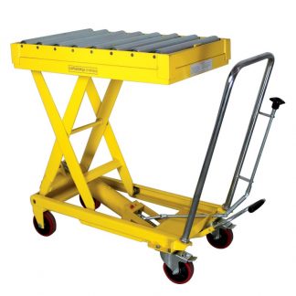 Carrello con Piattaforma elevatrice pantografo PC800R 700 Kg con rulliera
