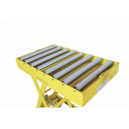 Carrello con Piattaforma elevatrice pantografo PC800R 700 Kg con rulliera