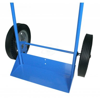 Carrelli Portabombole biposto cantieri cassetta litri 40/50 ruote gommate