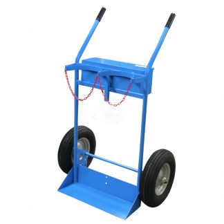 Carrelli Portabombole biposto cantieri cassetta litri 40/50 ruote pneumatiche