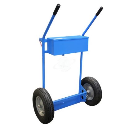 Carrelli Portabombole biposto cantieri cassetta litri 40/50 ruote pneumatiche