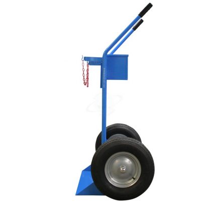 Carrelli Portabombole biposto cantieri cassetta litri 40/50 ruote pneumatiche