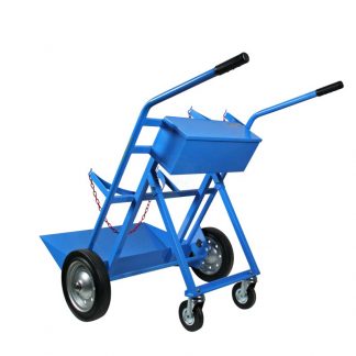 Carrelli Portabombole ossigeno propano cassetta trasformabile ruote antiforatura
