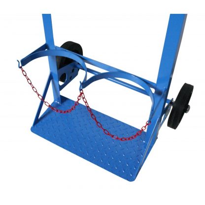 Carrello portabombole lt. 40/50 biposto con cassetta e ruote gommate