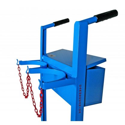 Carrello portabombole lt. 40/50 biposto con cassetta e ruote gommate