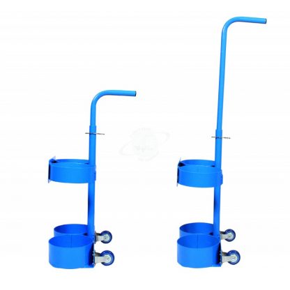 Carrelli portabombole ossigeno - acetilene 5 litri kit bombole
