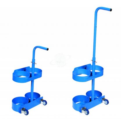 Carrelli portabombole ossigeno - acetilene 5 litri kit bombole