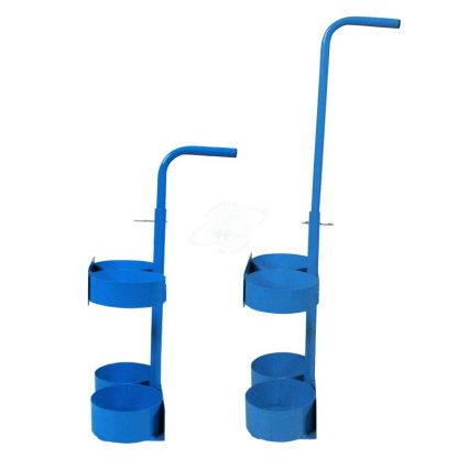 Carrelli portabombole ossigeno - acetilene 5 litri ruote 60 mm