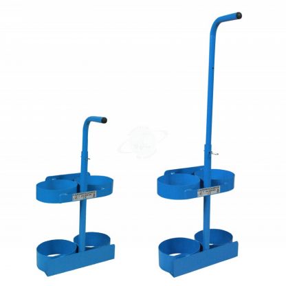 Carrelli portabombole ossigeno - acetilene 5 litri ruote 60 mm