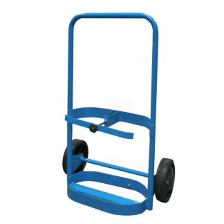 Carrelli portabombole ossigeno - acetilene 5 litri ruote gommate
