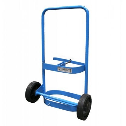Carrelli portabombole ossigeno - acetilene 5 litri ruote gommate