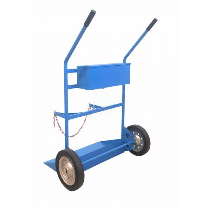 Carrello Portabombole ossigeno propano con cassetta due bombole